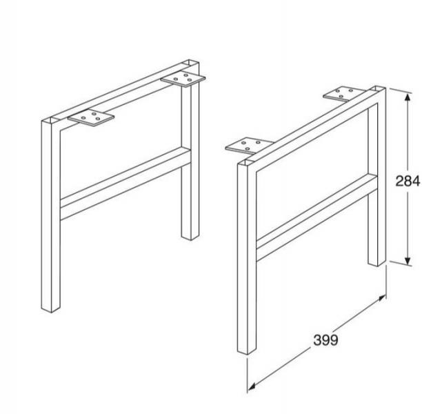 Gustavsberg Artic bensæt - 39 cm- Mat hvid