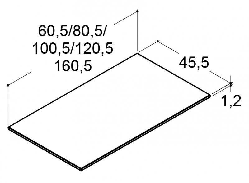 Dansani Silestone bordplade 160 cm - Blanco Zeus