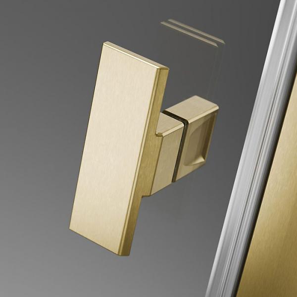 Str&oslash;mberg Noma 45 svingd&oslash;r m/sidepanel 1100mm - H&oslash;jre - B&oslash;rstet messing