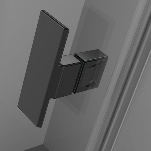 Str&oslash;mberg Noma 120 bruseniche - 80x80 cm - Klar glas/mat sort