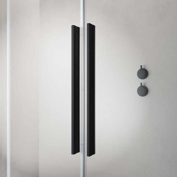 Str&oslash;mberg Faro 42 bruseniche m/skyded&oslash;re 106x106 - Klar glas/mat sort