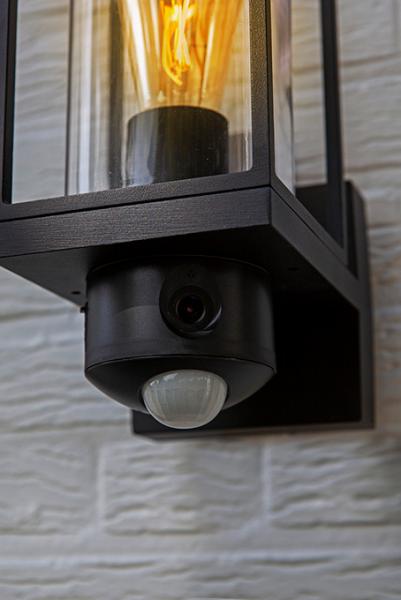 Lutec Security Flair udendørslampe m/kamera, lyd og sensor