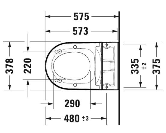 Duravit SensoWash Starck f Plus compact douchetoilet