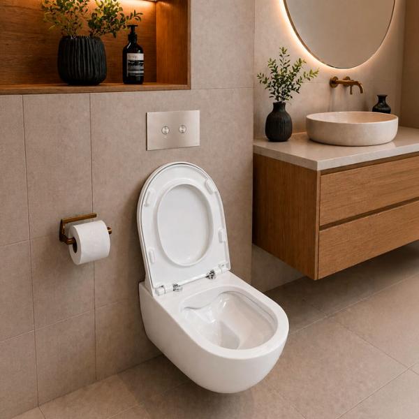 COBA v&aelig;gh&aelig;ngt toilet inkl. s&aelig;de m/SoftClose og QuickRelease