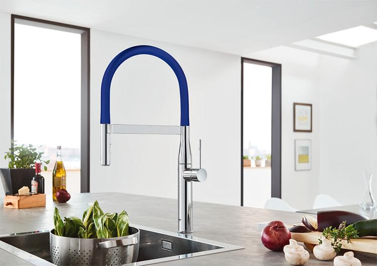 Grohe Essence New køkkenarmatur m/profi-bruser - Krom