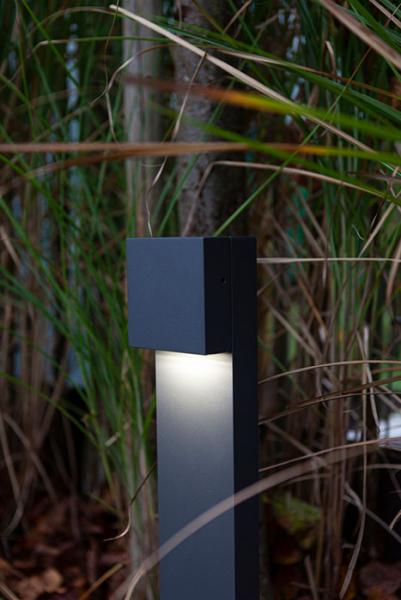 Lutec Architectural Gemini XF standerlampe 4000K - Mørk grå