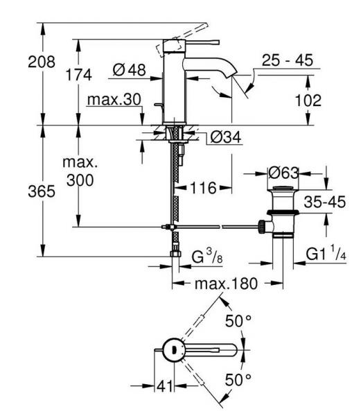 Grohe Essence komplet pakke til badeværelset - Børstet Warm Sunset Grohe Essence komplet pakke til badeværelset - Børstet Warm Sunset