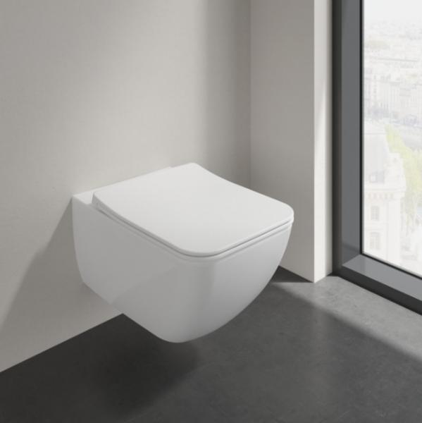 Villeroy & Boch Venticello Rimless væghængt toilet m/Ceramic+ - Hvid