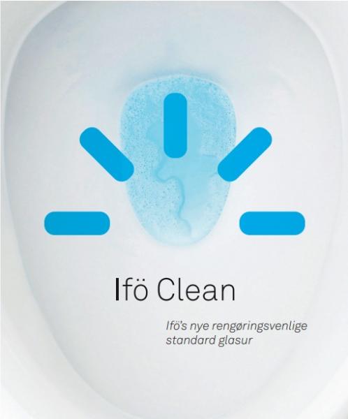 Ifö Spira Art toilet m/Rimfree og Ifö Clean - Til limning