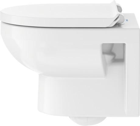 Duravit No.1 Compact Rimless væghængt toilet inkl. toiletsæde m/softclose og Wondergliss