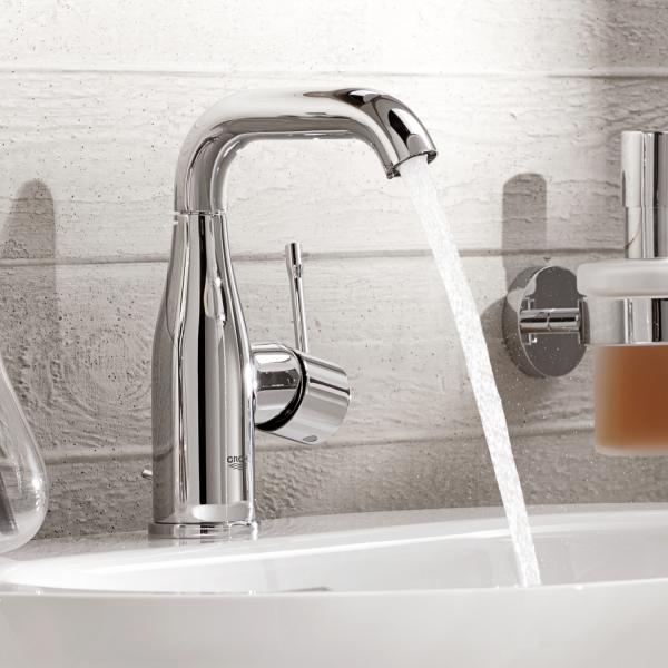 Grohe Essence New M håndvaskarmatur m/bundventil - Børstet hard graphite