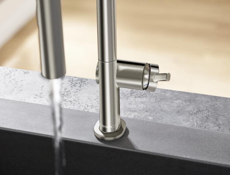 hansgrohe Talis M54 køkkenarmatur 210 m/C-tud og udtræk - Rustfrit stål finish