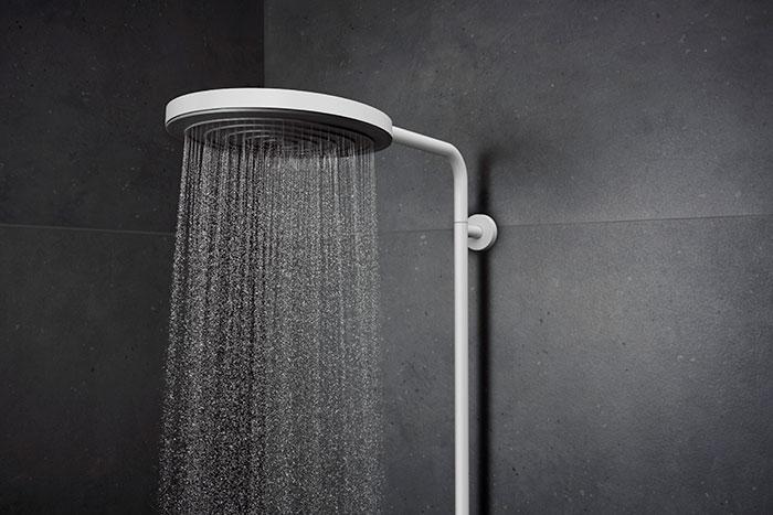 hansgrohe Pulsify S Puro 260 Showerpipe 1jet m/EcoSmart, EcoStat Fine og 3jet håndbruser - Mat hvid