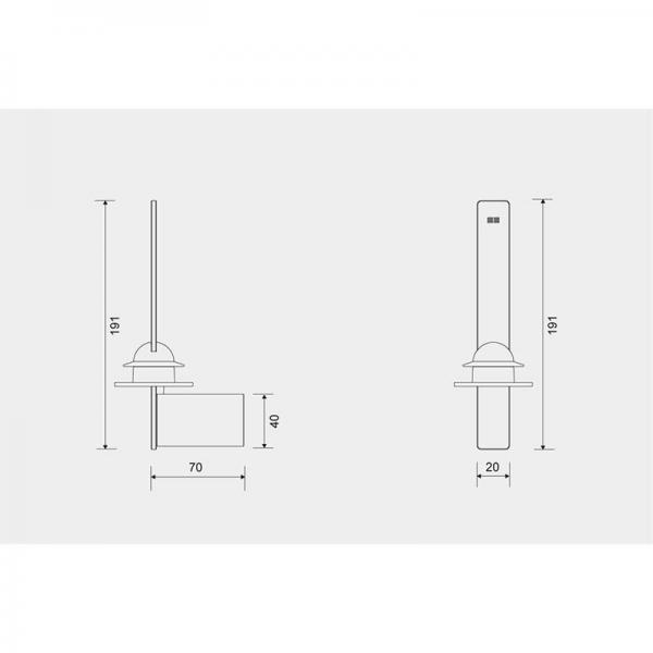 Unidrain ReFrame reserve toiletpapirholder - Kobber