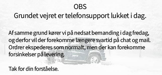 Snestorm - begr&aelig;nset mandskab